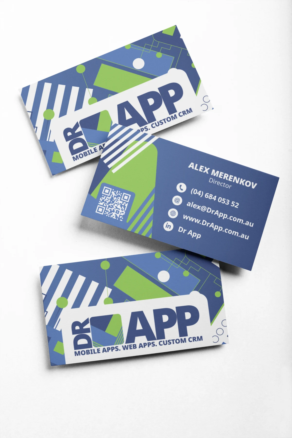 Doctor App business card set