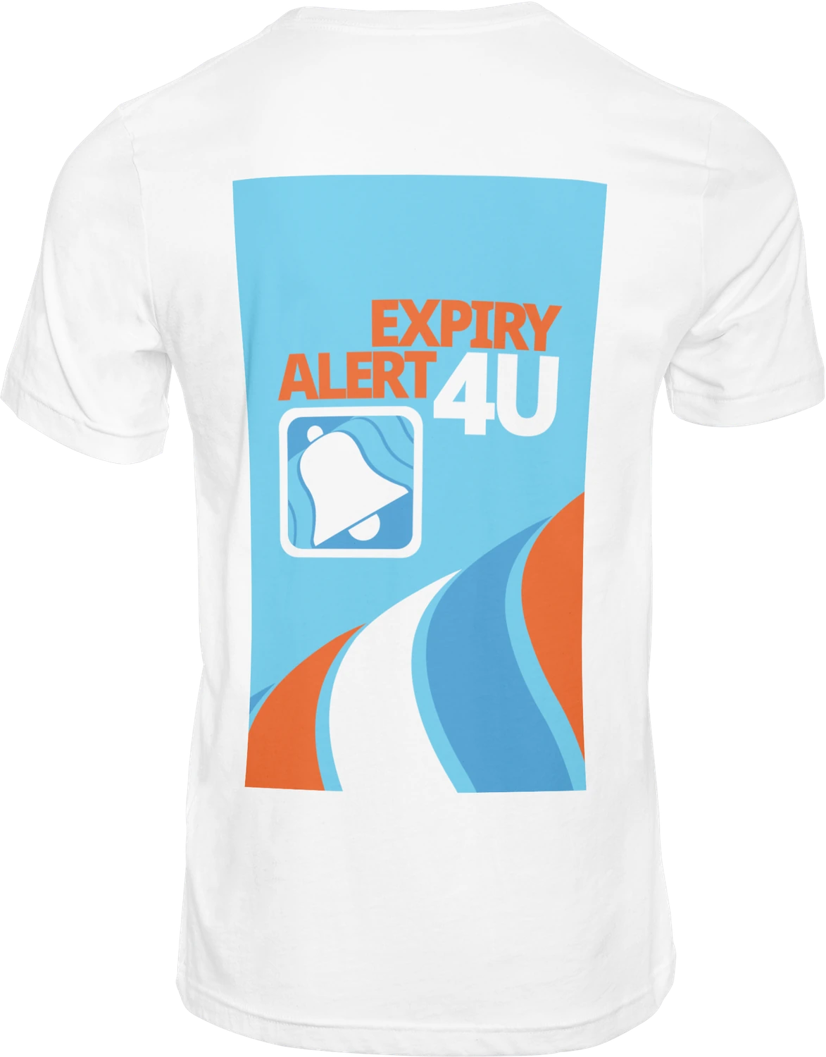 Expire Alert 4U branded white T-shirt