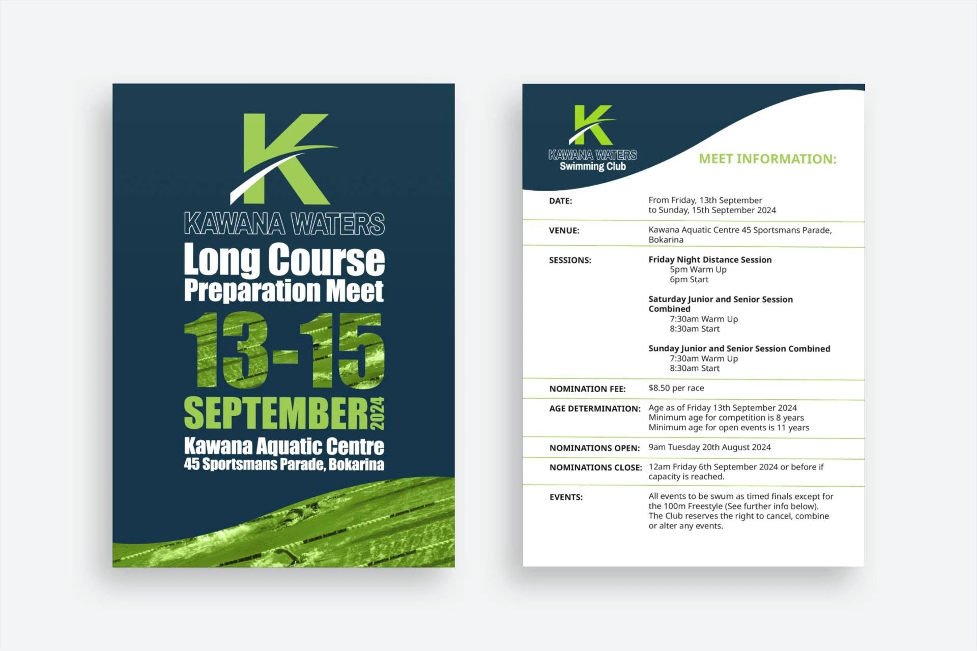 Kawana Waters meet information brochure